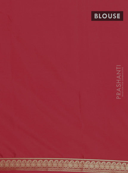 Red Semi Mysore Silk Saree