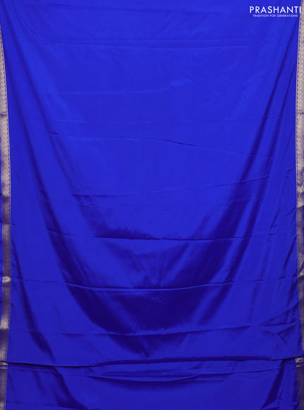 Royal Blue Semi Mysore Silk Saree