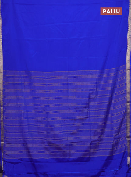 Royal Blue Semi Mysore Silk Saree