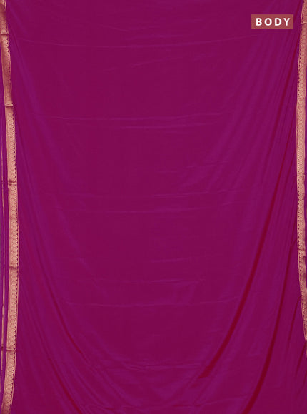 Pink Semi Mysore Silk Saree