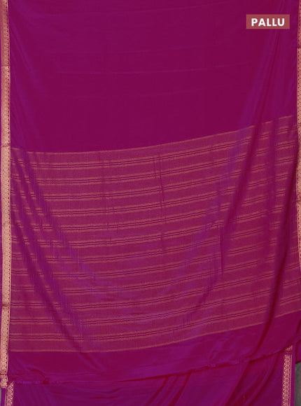 Pink Semi Mysore Silk Saree