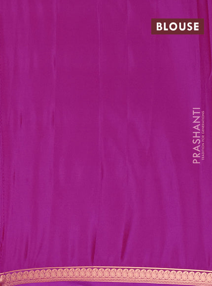 Pink Semi Mysore Silk Saree