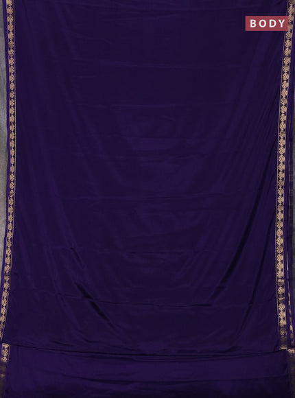 Blue Semi Mysore Silk Saree