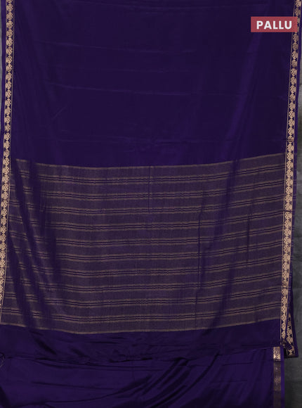 Blue Semi Mysore Silk Saree