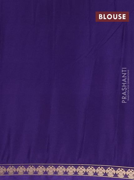 Blue Semi Mysore Silk Saree