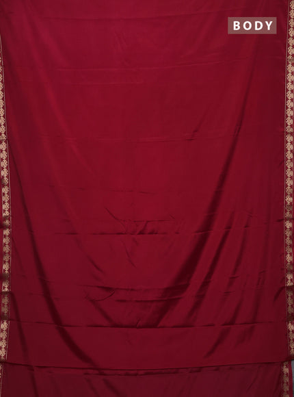 Red Semi Mysore Silk Saree