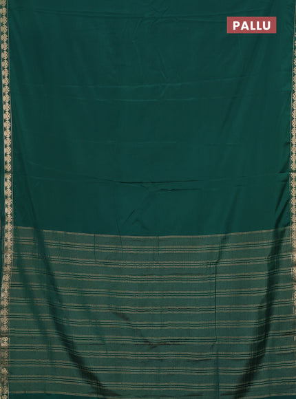 Green Semi Mysore Silk Saree