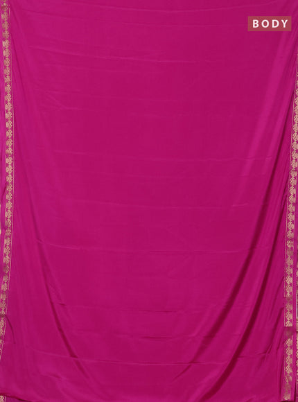 Pink Semi Mysore Silk Saree