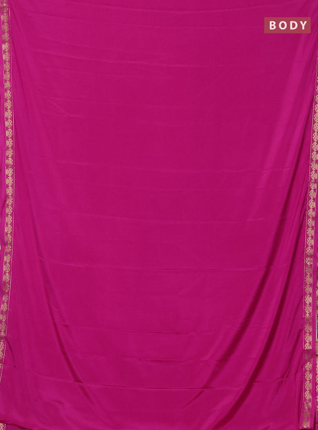 Pink Semi Mysore Silk Saree