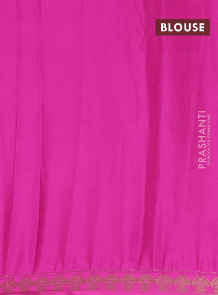 Pink Semi Mysore Silk Saree