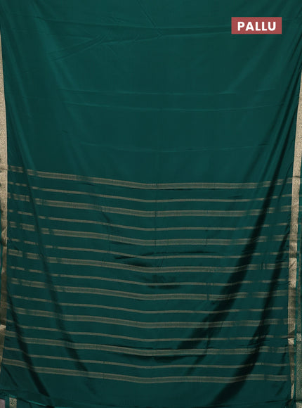 Green Semi Mysore Silk Saree