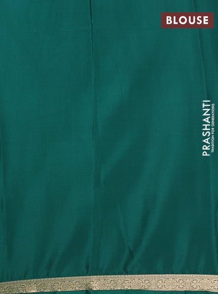 Green Semi Mysore Silk Saree