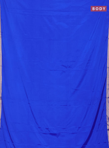 Royal Blue Semi Mysore Silk Saree