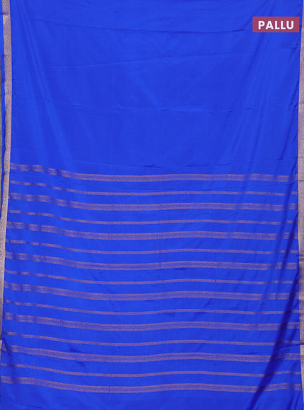 Royal Blue Semi Mysore Silk Saree