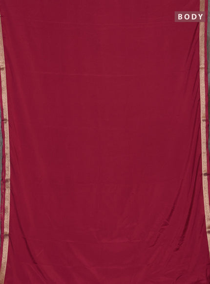 Peach Pink Semi Mysore Silk Saree