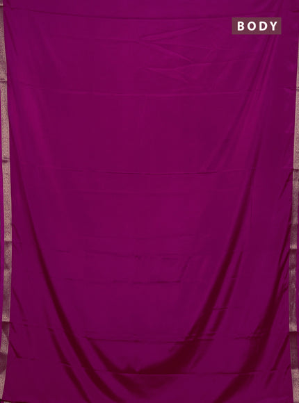 Pink Semi Mysore Silk Saree