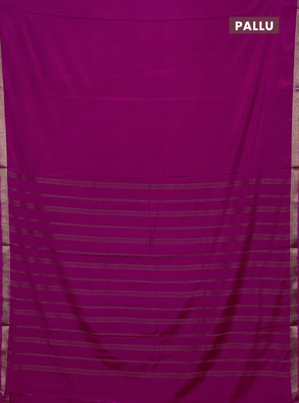 Pink Semi Mysore Silk Saree