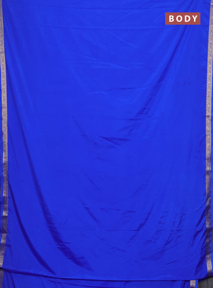 Royal Blue Semi Mysore Silk Saree