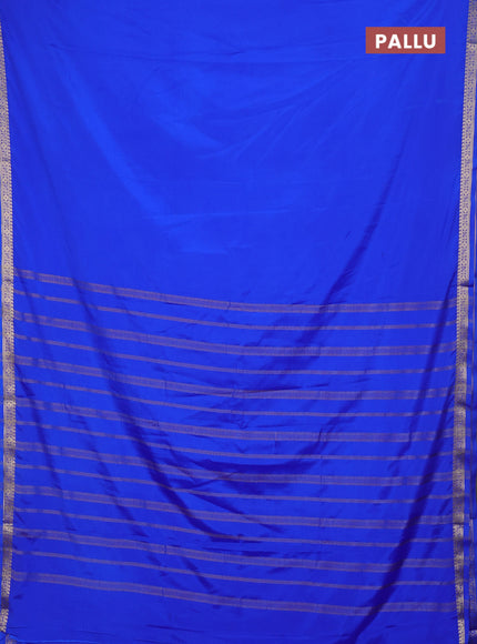Royal Blue Semi Mysore Silk Saree