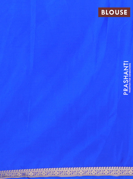 Royal Blue Semi Mysore Silk Saree