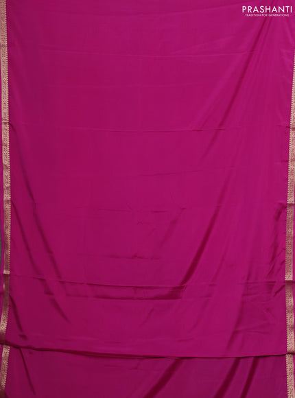 Pink Semi Mysore Silk Saree