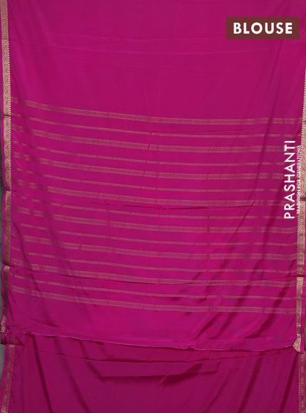 Pink Semi Mysore Silk Saree