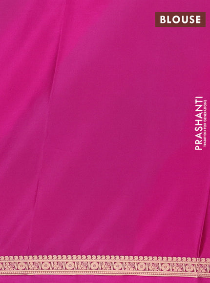 Pink Semi Mysore Silk Saree