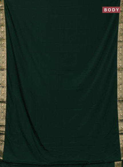 Green Semi Mysore Silk Saree