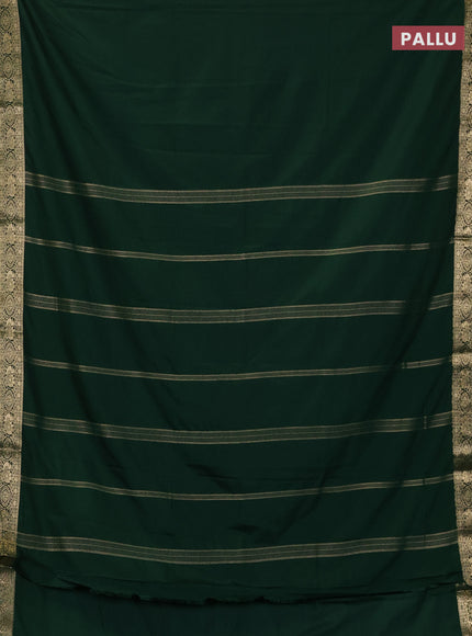 Green Semi Mysore Silk Saree