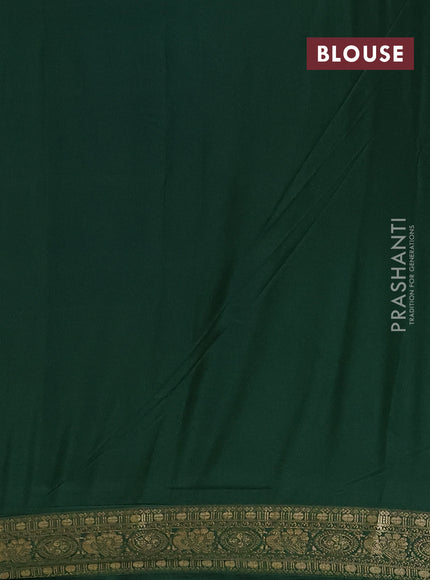 Green Semi Mysore Silk Saree