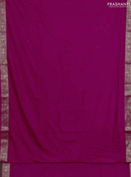 Pink Semi Mysore Silk Saree