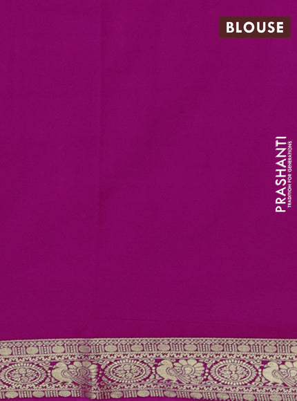 Pink Semi Mysore Silk Saree