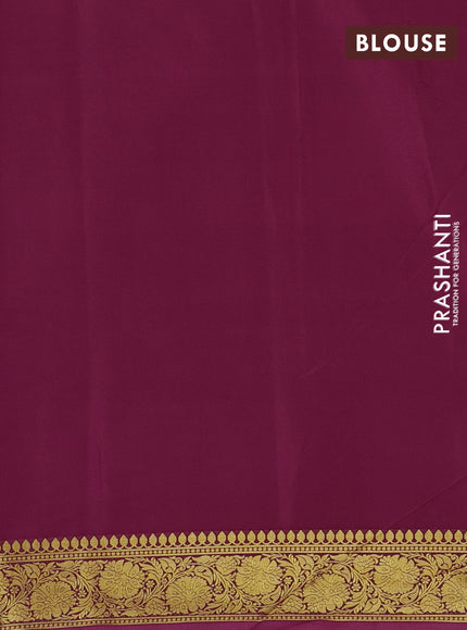 Wine Semi Mysore Silk Saree