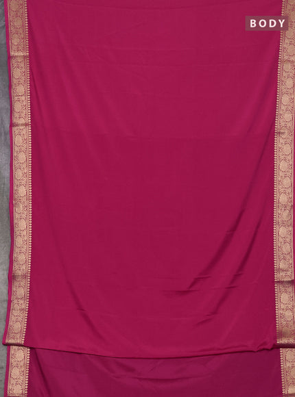 Pink Semi Mysore Silk Saree