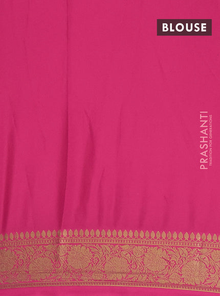 Pink Semi Mysore Silk Saree
