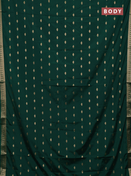 Green Semi Mysore Silk Saree