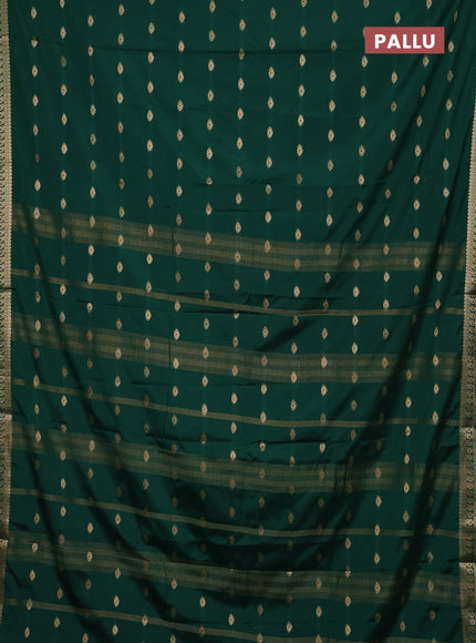 Green Semi Mysore Silk Saree