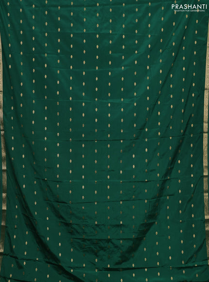 Green Semi Mysore Silk Saree