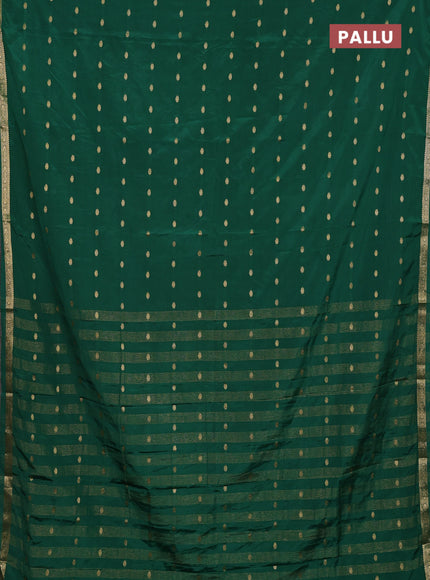 Green Semi Mysore Silk Saree