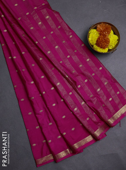 Pink Semi Mysore Silk Saree