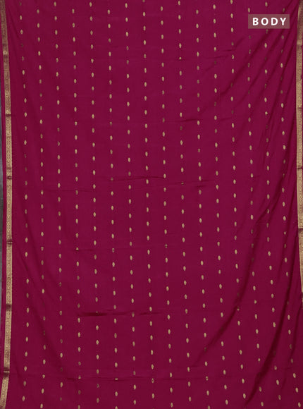 Pink Semi Mysore Silk Saree