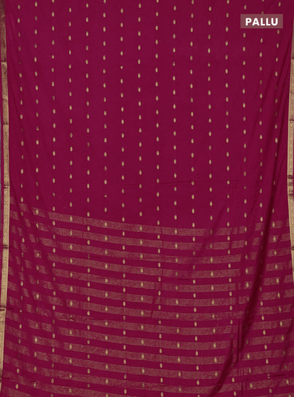 Pink Semi Mysore Silk Saree