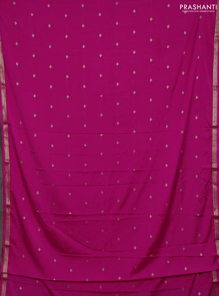 Pink Semi Mysore Silk Saree
