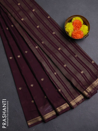 Coffee Brown Semi Mysore Silk Saree