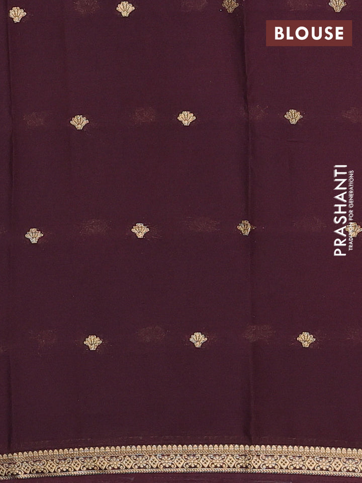 Coffee Brown Semi Mysore Silk Saree