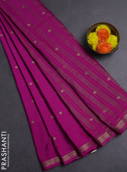 Pink Semi Mysore Silk Saree