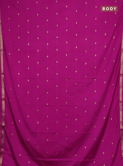 Pink Semi Mysore Silk Saree