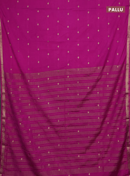 Pink Semi Mysore Silk Saree