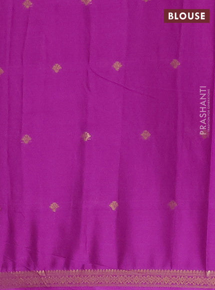 Purple Semi Mysore Silk Saree