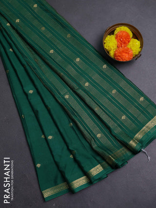 Green Semi Mysore Silk Saree